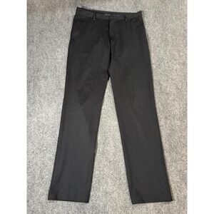 Rhone Pants Mens 31x31 Black Microfiber Chino Straight Leg Casual Travel